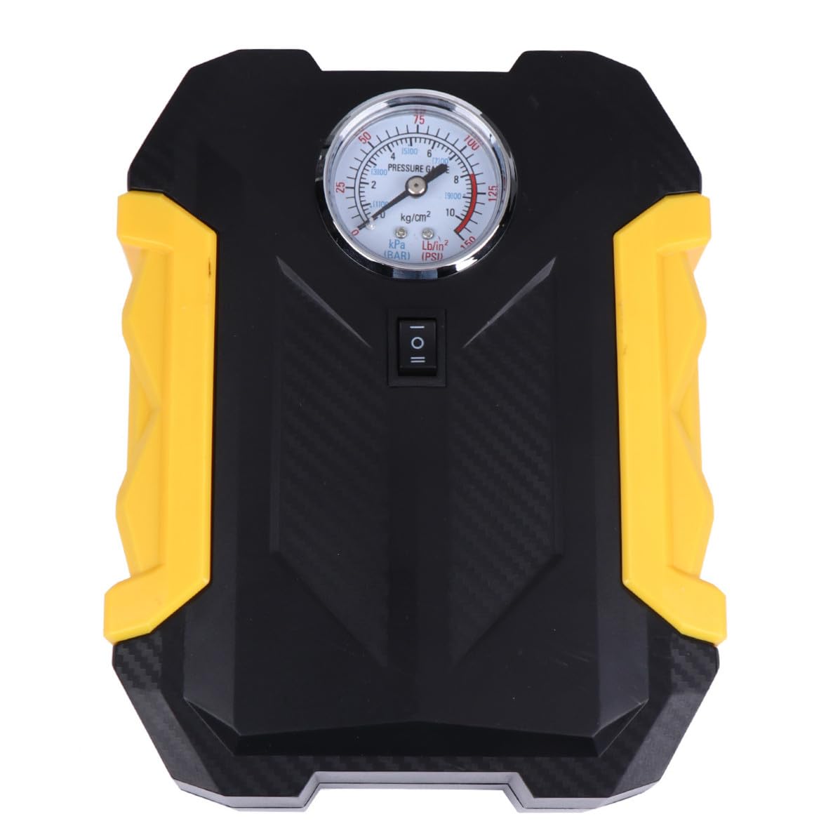 Gonfleur de Pneus Portable 2000mah pour Voiture et Moto, Jaune