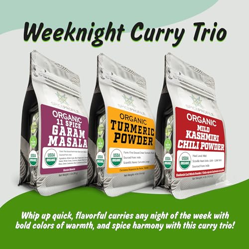 Spice Profile Garam Masala+Turmeric+Kashmiri Chili Indian Curry Trio image 4