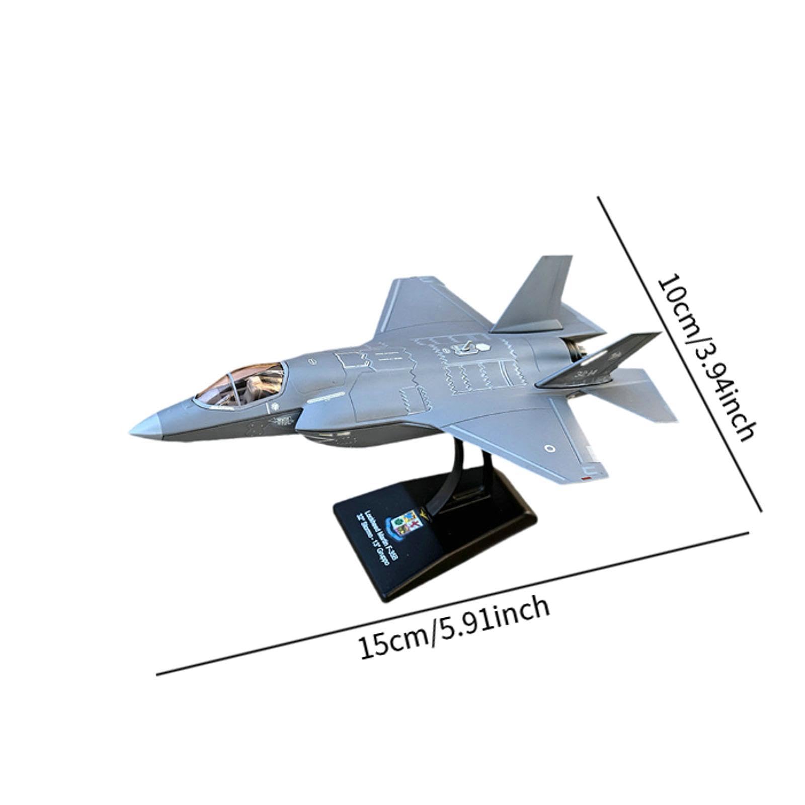 MagiDeal 1/100 Avion Miniature en Métal Moulé sous Pression, Fighter Modèle, Modèle de Table Décoratif, Commémoratif d'aviation, pour Café, Salon, Meuble TV, Maison, Style A