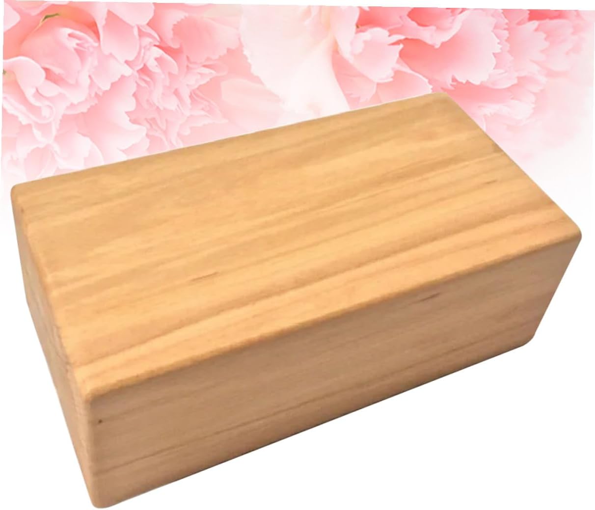 High Density Beech Wooden Yoga Bricks for Home Yoga Training Solid Wood Blocks with Smooth Surface Non-scratch Auxiliary Tool in Yellow for Safe Exercise Support