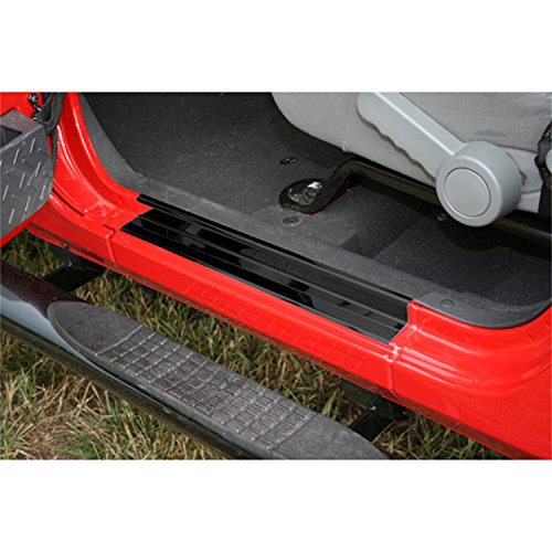 Rugged Ridge 11216.01 Black Entry Guard Kit, 2 Pair, 07-18 Jeep Wrangler JK