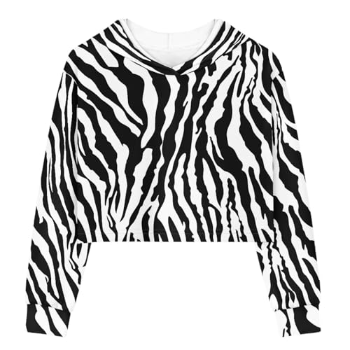 5-14 Years Girls Hoodies Kids Crop Hooded Sweatshirts Loose Lightweight Long Sleeve Hoody for Daily Activity3