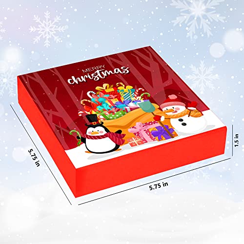 Image of Chocoloony Merry Christmas Chocolate Gift Box Assorted 9 pcs Milk Chocolate Bites with Santa Cap | Christmas Gift Box