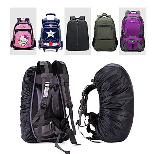 Image of 2 Pack Waterproof Rain Cover for Backpack, Waterproof Backpack Cover 45-50L Adjustable Bag Rain Cover for Camping, Hiking,Hunting, Traveling, Biking and More