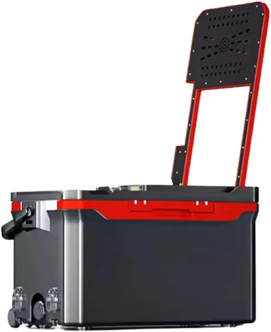 Tackle Box Storage Multi-Functional Ultra-Light Fishing Fish Box Insulation Lock Large Capacity of 40 Liters Storage of Fishing Tackle(Rosso) (White)