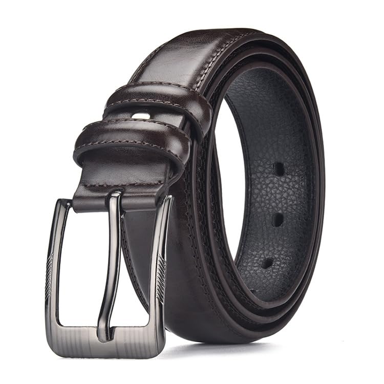 Men's Leather Dress Belts, Handmade Classic Every Day Leather Jeans Belt for Men Work Business Casual