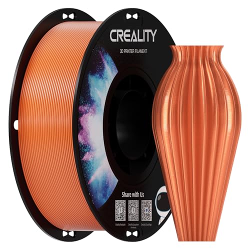Image of Creality PETG 3D Printer Filament 1.75mm, Excellent Toughness High Precision, Odorless Non-Toxic Moistureproof, 1 kg(2.2lbs) Glossy PETG Filament for 3D Printer (Orange)