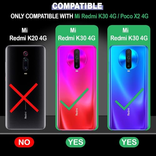 Image of COVERBLACK Soft Rubber Back Cover Compatible Model for Redmi K30 - Transparent
