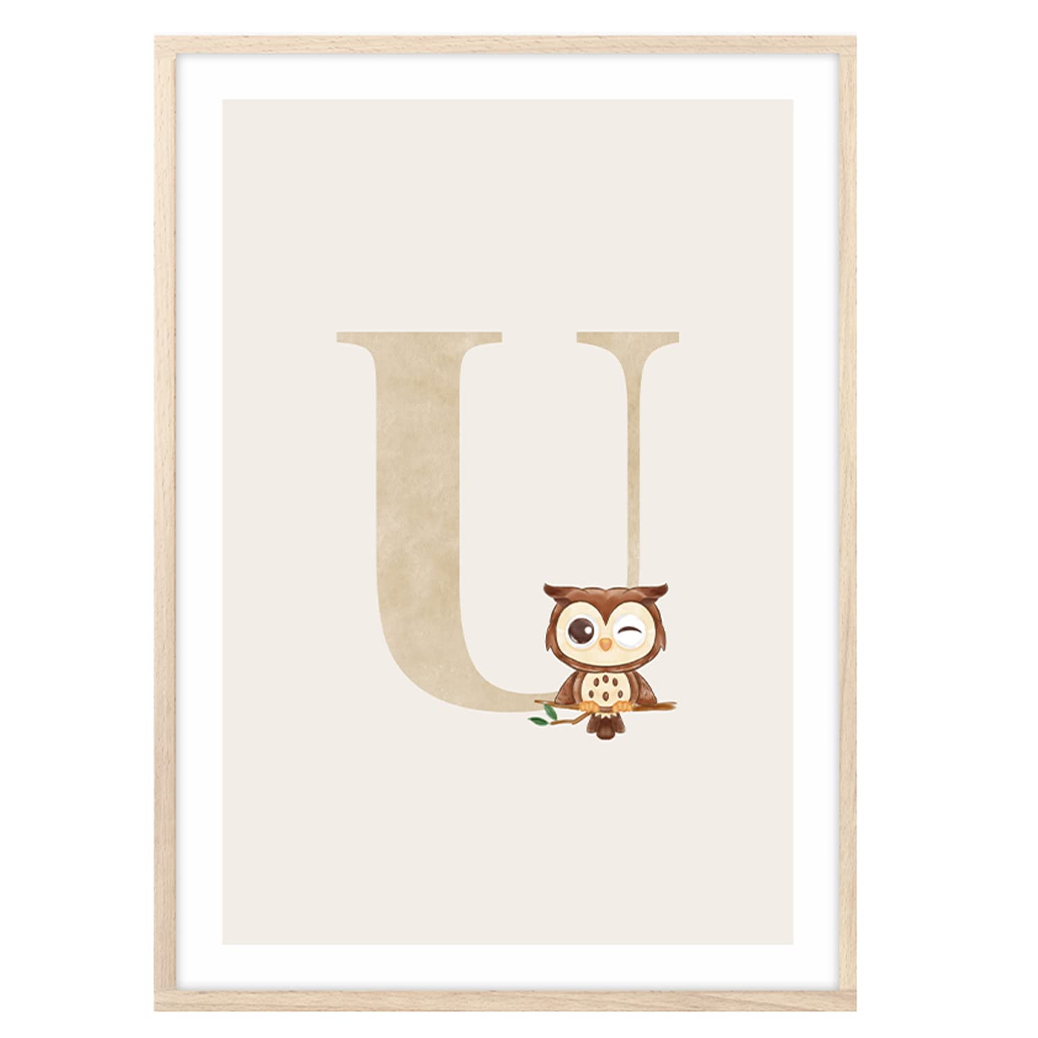 Poster Lettera A Per Cameretta - DIN A4, Carta 300g/m², Design Scimmia Dolce - Foto 14