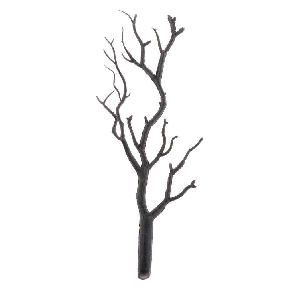 LOOM TREE® Landscape Model Bare Tree Branch for Model Train Track Building Layout Black| Models & Kits | Dioramas