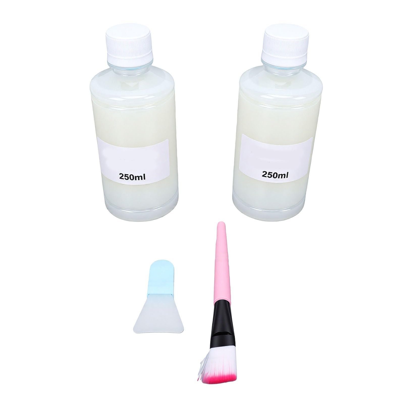 Werniks Glinkowy Schnący na Powietrzu, 250 Ml X 2, Wodoodporny o | Przezroczyste Wykończenie, Bariera Chroniąca Przed Zarysowaniami, Materia Organiczna, Gipsowe Rękodzieło Drewniane, Glazura