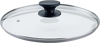 Fackelmann Pan Glass Lid 28 cm - Heat Resistant Bakelite Handle, Shadow Black - Universal Pan Lid Ideal for Any Household