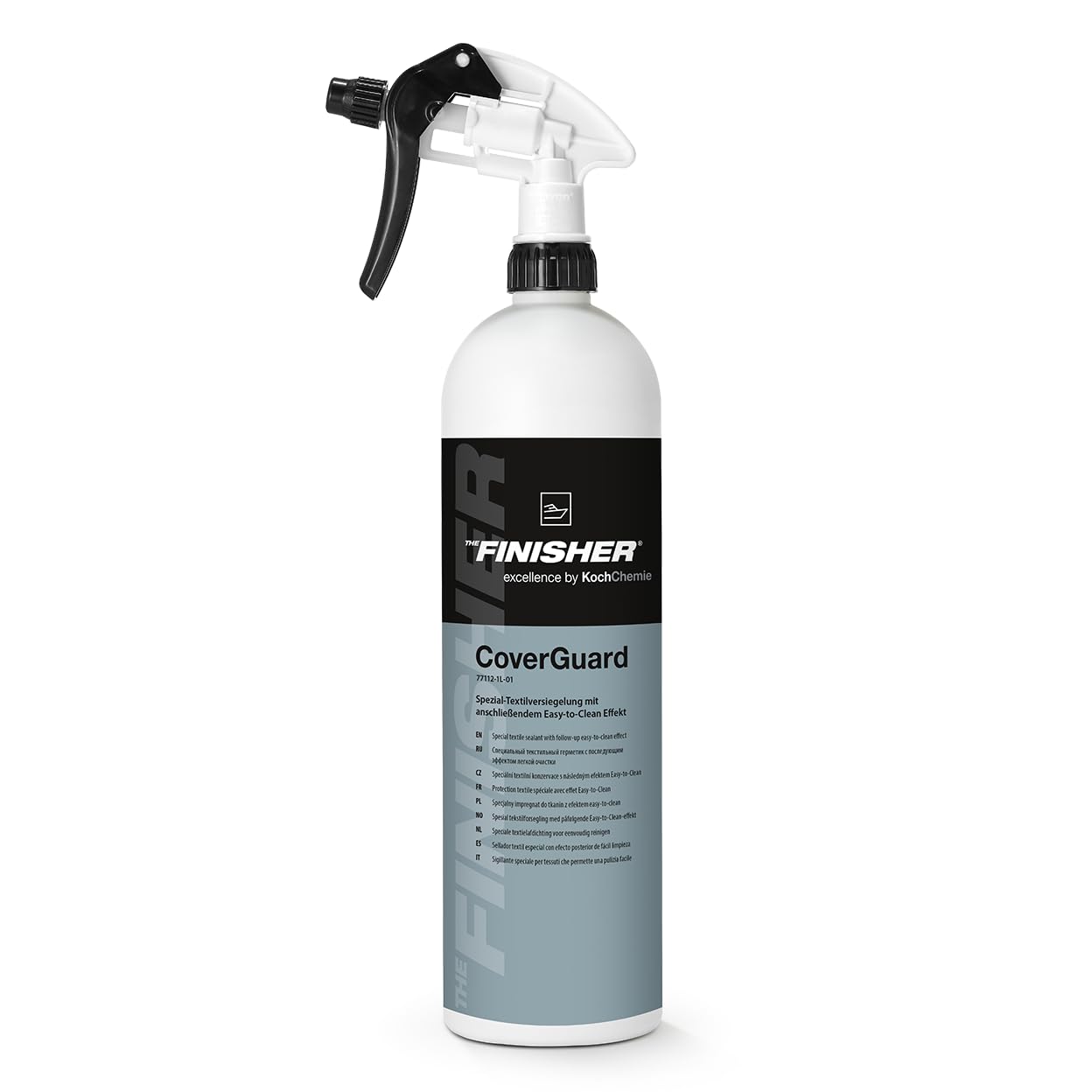 THE FINISHER Koch Chemie CoverGuard 1 l - Scellant pour rembourrage et textile avec revêtement hydrophobe - Protection pour tissu, textile, alcantara et couverture de cabriolet - Invisible et