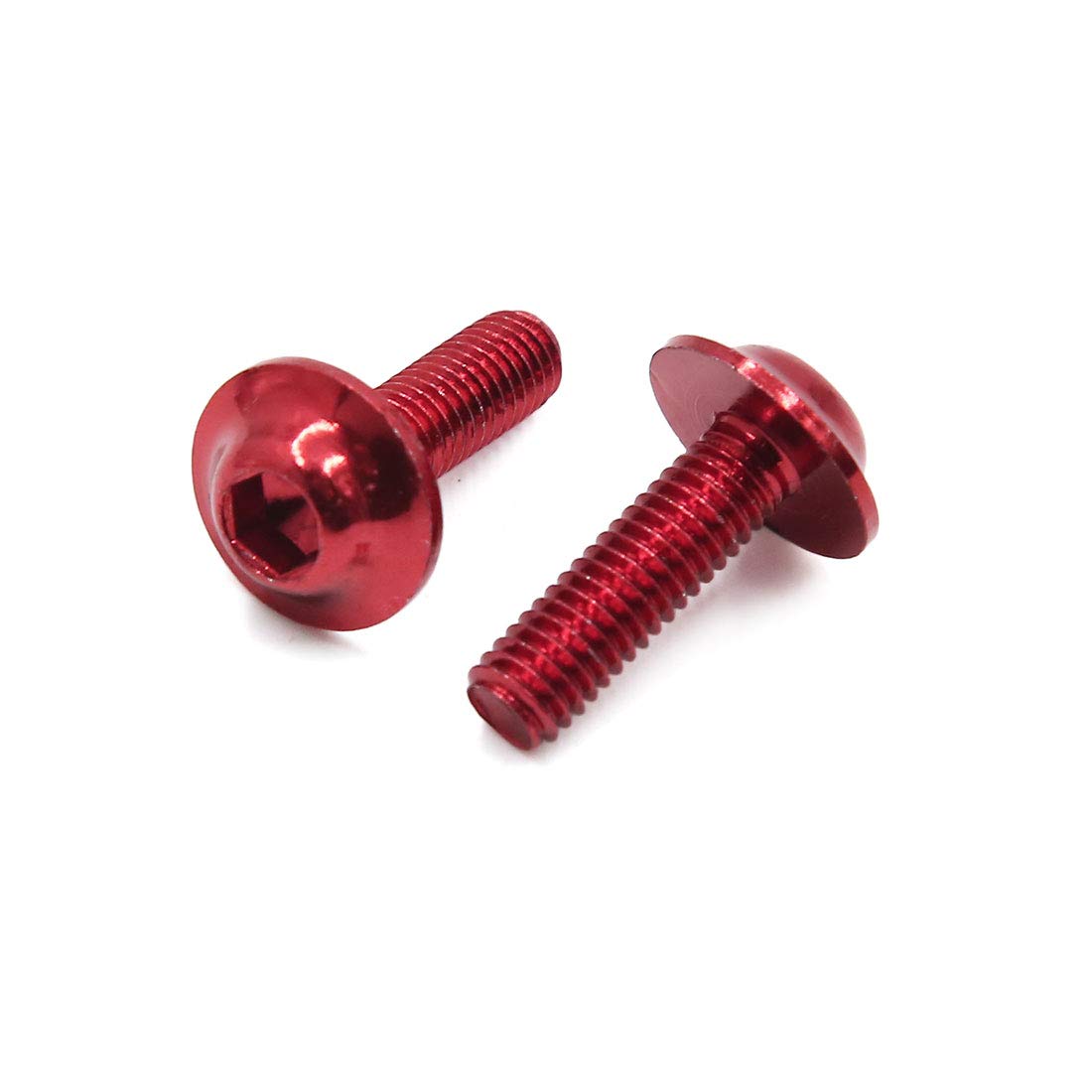 sourcingmap 30pcs Universal Red M6 X 20mm Motorcycle Metal Fairing Bolts Screws, 14 x 10 x 3 cm - Image 2