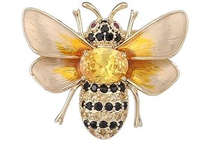 Rhinestone Bee Brooch Pin: A Bumblebee's Delight