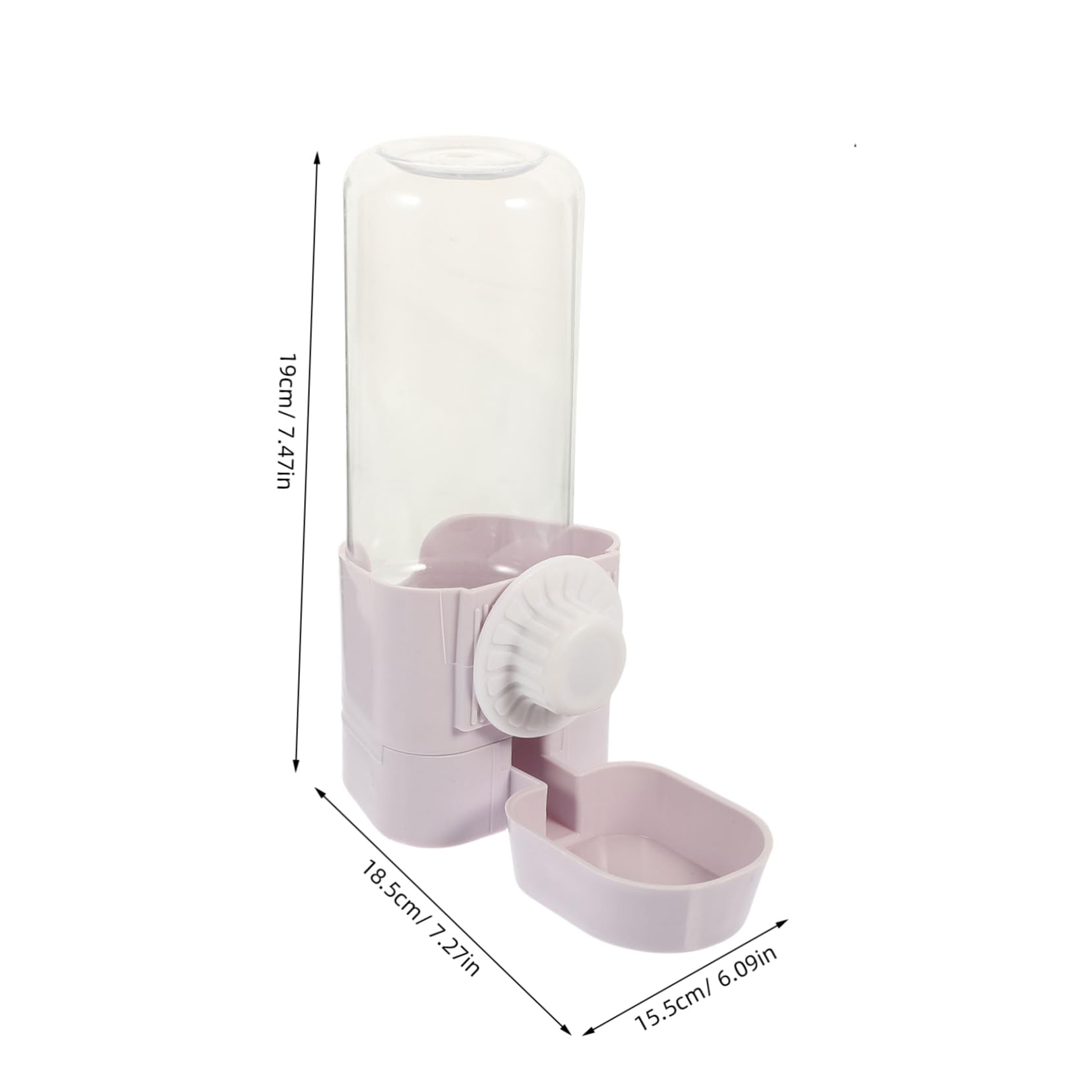 Mipcase Rabbit Drinker Pet Water Dispenser Bottle Stainless Water Dispenser for Rabbits Bunny Rodent Drinking Hamster Insulated Water Guinea Pig Water Dispenser Pet Water Feeders Purple