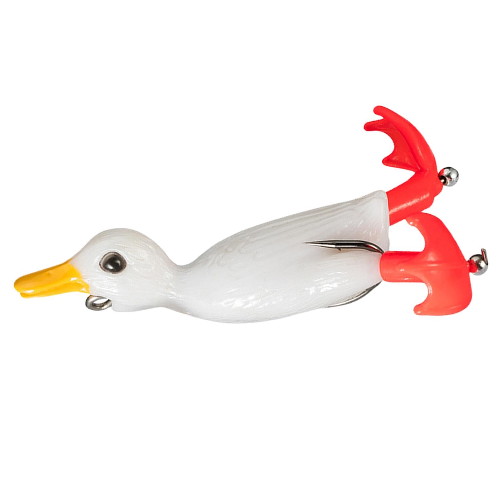 Leurres de pêche au Canard d'eau supérieure, leurre de Canard | Leurre de Canard à hélice Souple Swimbait | Leurre de pêche au Bar coulant réaliste