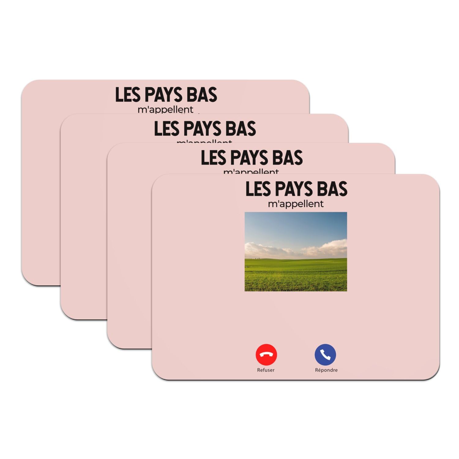 Sets de table caoutchouc rose pour protéger des taches et des rayures
