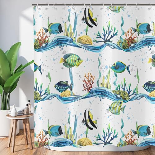 ASDCXZ Fish Shower Curtain 180x180 cm - Image 2