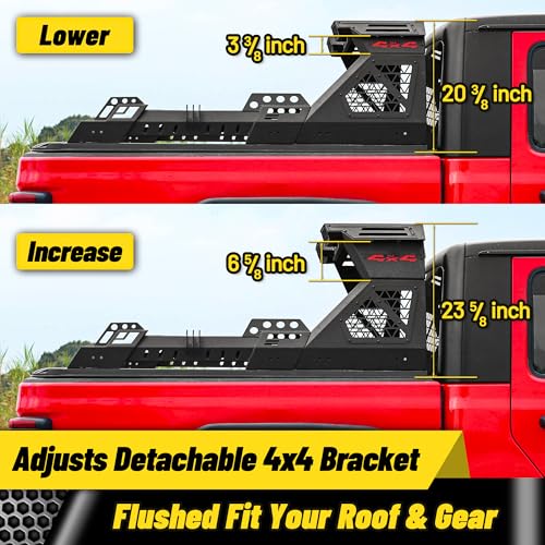 Image of MONOKING Adjustable Truck Bed Sport Roll Bar with 3rd Brake Light