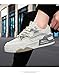 Hhhchpm Color-Blocked Comfy Trendy Mesh Platform Shoes for Outdoor Walking Jogging Camping, All Seasons Men's Lace Up Sneakers Street Skateboarding Shoes (Beige,11)