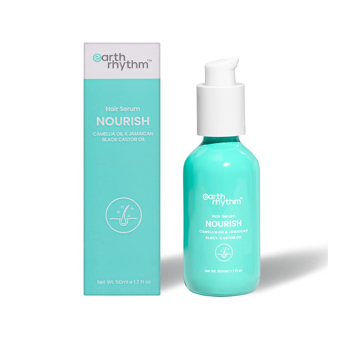 Earth Rhythm Camellia & Jamaican Black Castor Oil Hair Serum for Dry & Frizzy Hair, Soften Curls, Tames Frizz, Nourish Scalp, Men & Women - 50ml - 50 ml-picture-36