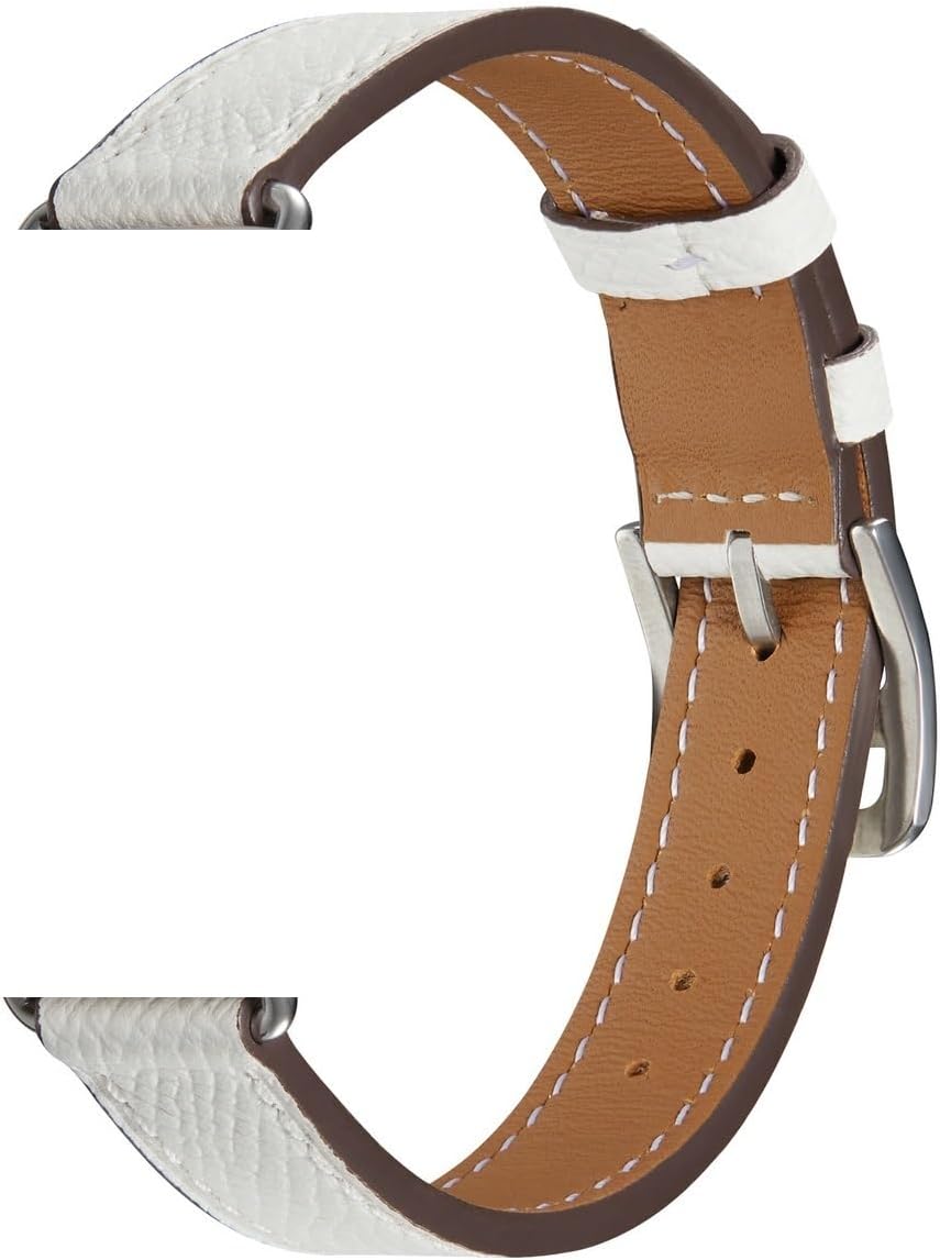 Slim-fit Leather Strap for Watch 3 49mm 11 10 9 8 7 6 5 4 SE Bracelet band 46mm 45mm 41mm 44mm 40mm 42mm Belt