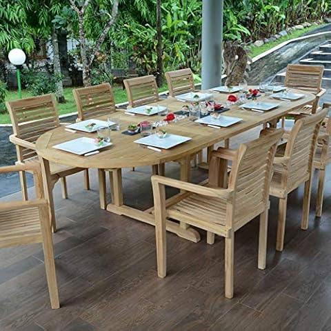 Table Extensible Ovale Teck'Attitude Florence Cover