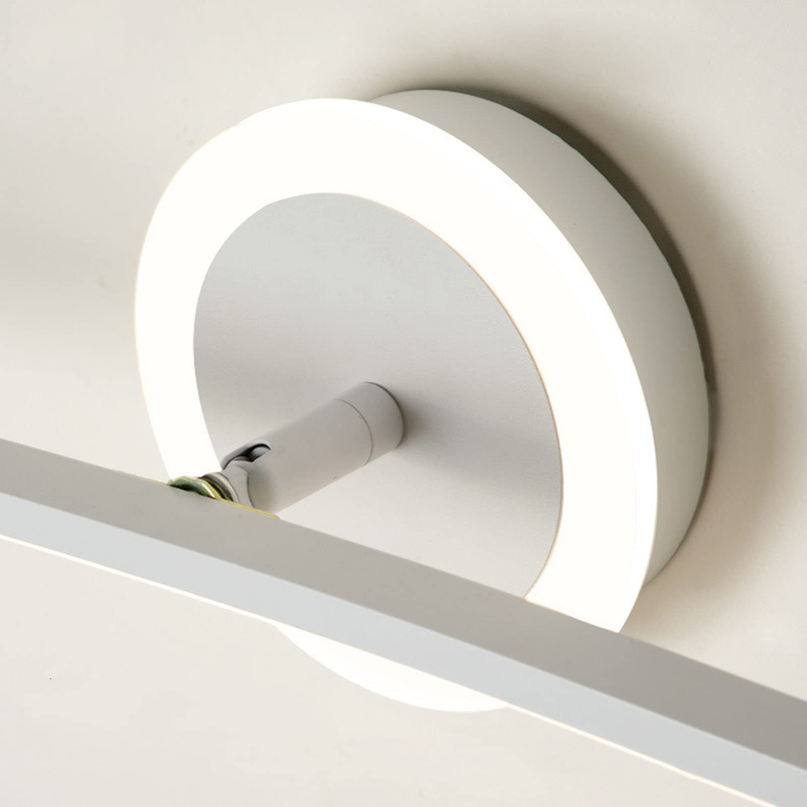 LED Spiegellampe Badezimmer 80Cm 20W, Spiegelleuchte 3 Farbmodi Wandlampe, IP44 Badleuchte Wand, Badezimmer Lampe, 3000K-6000K, 1600LM, Aus Aluminium Und Acryl, Für Spiegelschränke Und Spiegel,Weiß