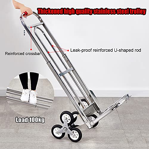 Carretilla plegable portátil para escaleras 100kg miniatura 4