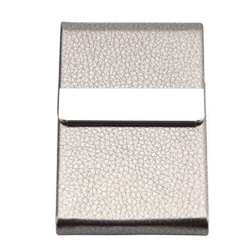 Metal Cigarette Case King Size, Leather Cigarette Case 100mm for Men Women Vintage Cigarette Box Holder Holds 8 Cigarettes