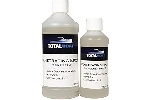 403794 Clear Penetrating Epoxy Wood Sealer Stabilizer for Rot Repair and Restoration (Pint, Traditional)