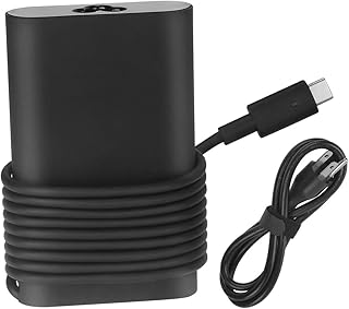 65W USB C Type AC Charger Fit for Dell XPS 12, 9250 XPS 13 9350 9360 9365 9370 9380, Latitude 7370 7280 7480 5480 7275 5290 7490 Laptop Power Supply Adapter Cord