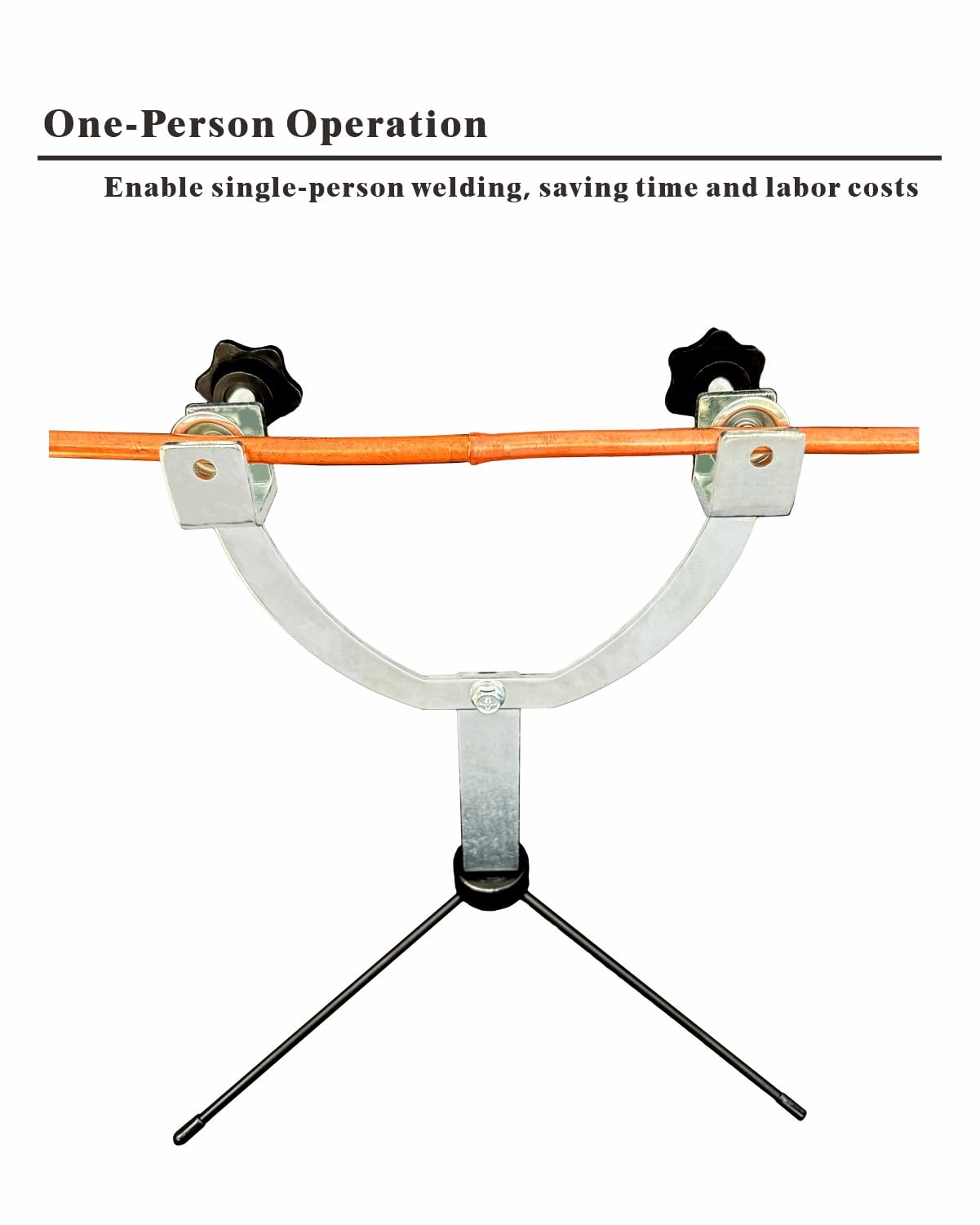 Copper Pipe Welding Tool, Welding Bracket for HVAC Repair,Copper Pipe Welding Bracket,One-Person Operation, Anti-Shake Design for Secure Welds, Adjustable Angles, Compact Portable Welding Kit