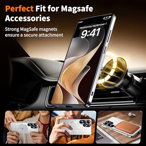 Image of for Samsung Galaxy S25 Ultra Case, Heavy-Duty Slim Design Compatible with MagSafe, Strong Magnetic Shockproof Protection for Screen & Camera Cover Case for Samsung S25 Ultra,White