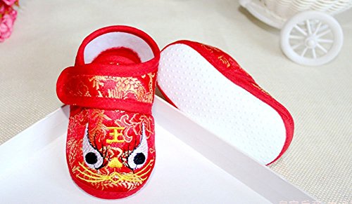 CRB Fashion Baby Newborn Infant Boy Girls Chinese New Years Tiger Lion Eyes Asian Sock Shoes2