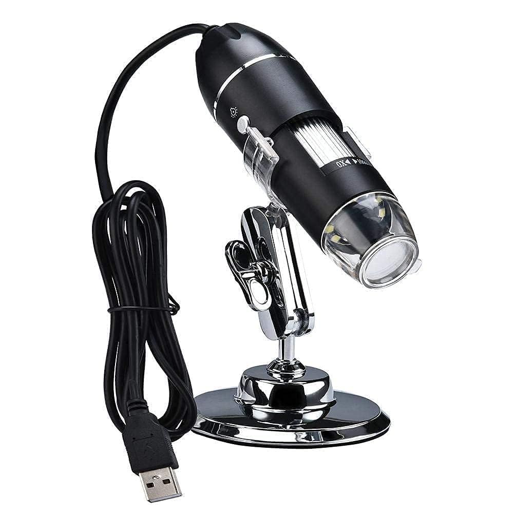 RuhZa LED Digital Microscope 50X to 500X 2MP USB Magnifier 8 LED Magnification Endoscope Camera Magnifier PC Video Camera with Stand(Support USB UVC Protocol Equipment) - (500xMICROSCOP)-picture-11