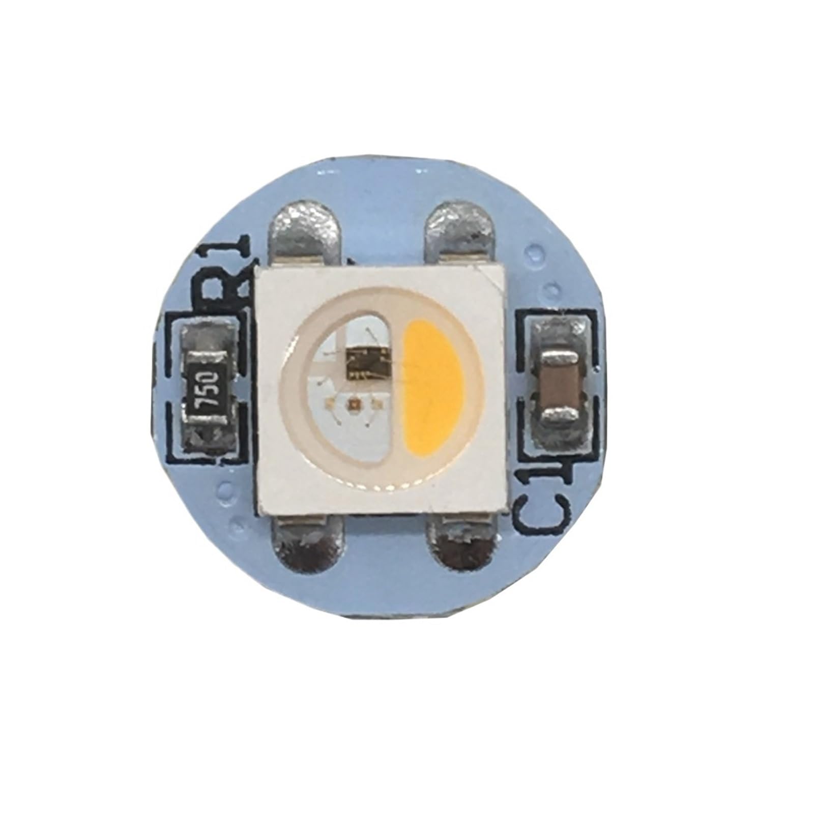 UMOBXKIFN 10~100Pcs WS2812B LED Individually Addressable WS2811 IC SK6812 RGBWW/RGBCW/RFBNW Led Heatsink 5050SMD RGB/RGBW Built-in DC5V(Emitting Color4,10PCS)