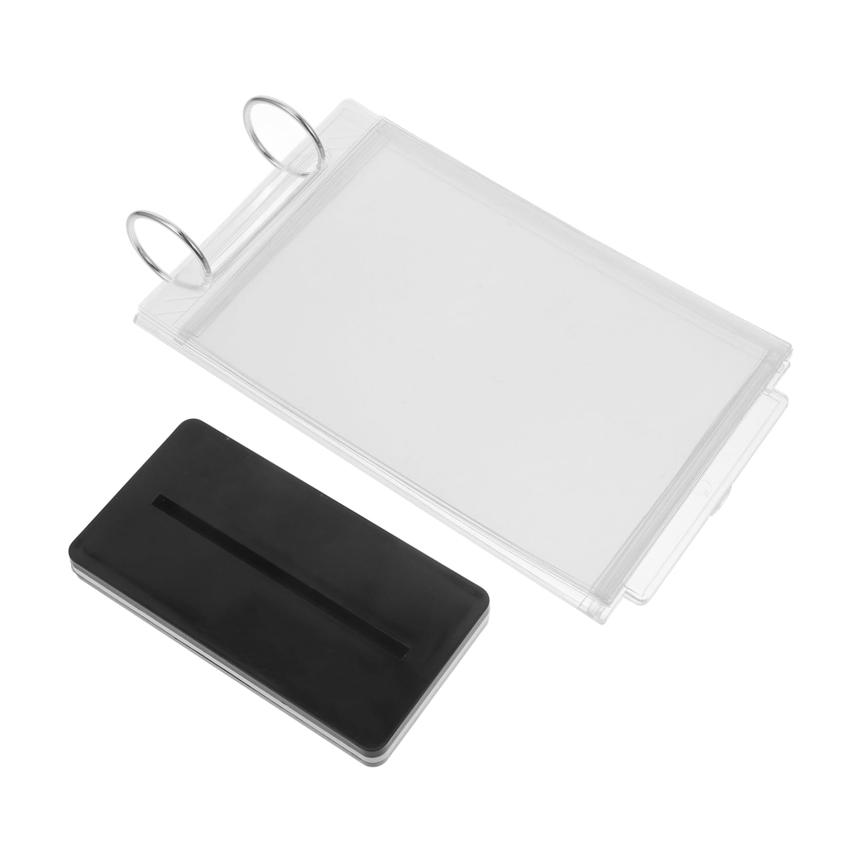 VILLCASE 3piezas Soporte De Menú De Escritorio Vertical Expositor Transparente Para Carteles Para Restaurantes y Eventos Soporte De Mesa