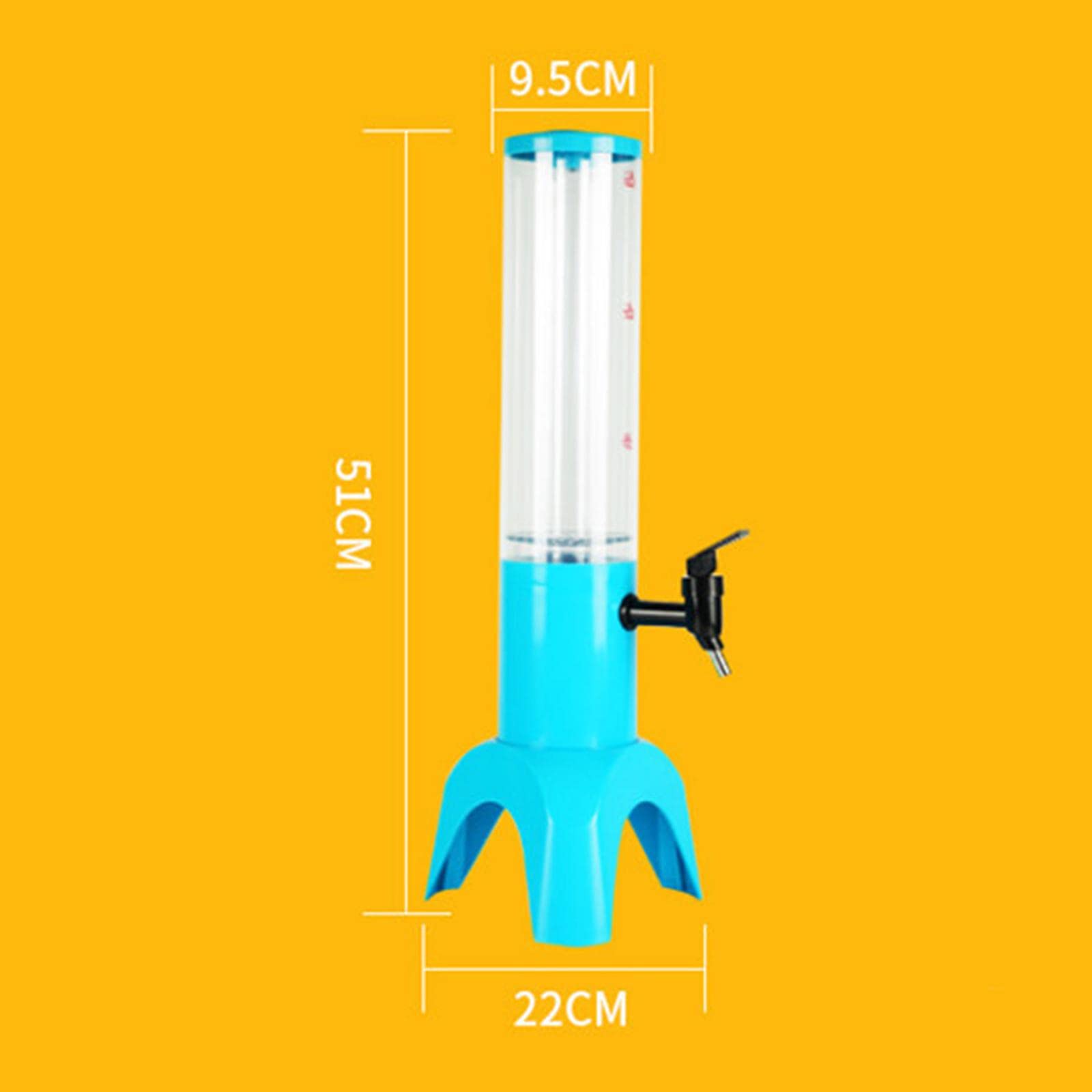 GAH Beer Dispenser Dual Action Easy to Clean Mimosa for Outdoor Cocktail Home Yellow with Freeze Tube-image-19