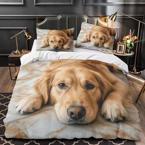 Housse de couette Golden Retriever résistante en microfibre premium - 2