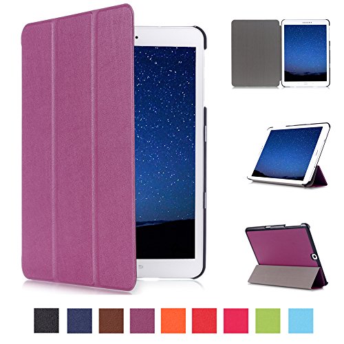 Skytar - Funda protectora de cuero sintético, con función de atril, para Samsung Galaxy Tab S2 de 9,7 pulgadas, T810 / T813 / T815 / T819 violeta Samsung Galaxy Tab S2 9.7