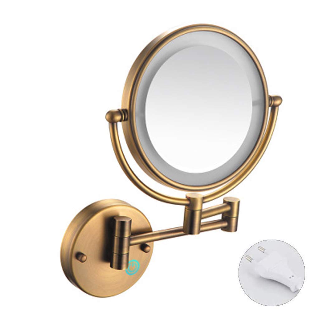 Miroir de courtoisie avec lumière pivotant 360 pour hôtel
