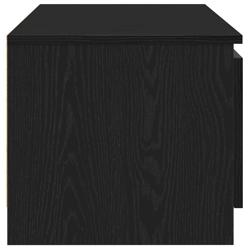 vidaXL Mobile TV Rovere Nero 140x40x36 cm in Legno Multistrato