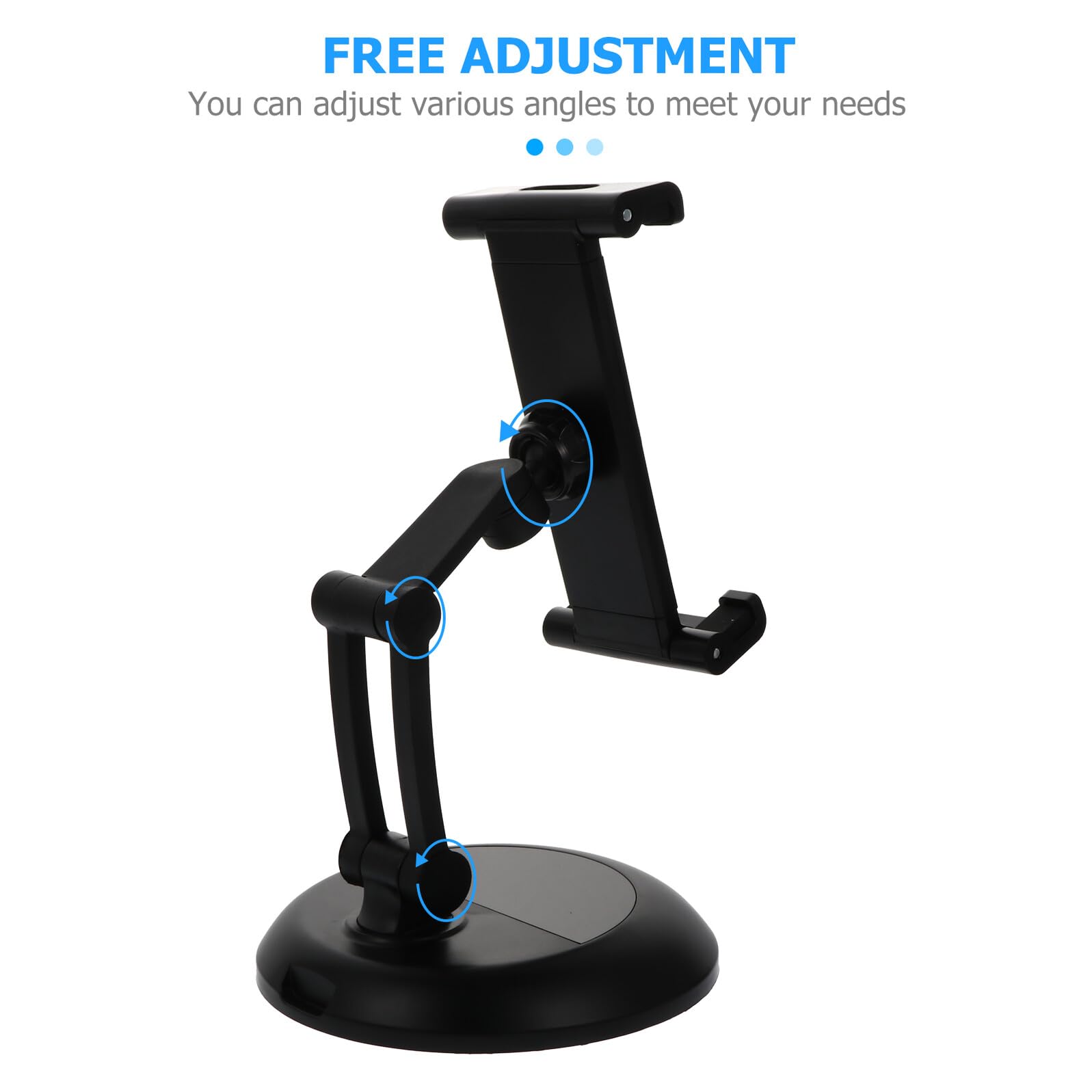 Verstellbarer Tablet Ständer aus Metall Klappbar Desktop Telefonhalterung für Online Unterricht und Ergonomisches Lernen rutschfest Schwarzer Tablet Halter