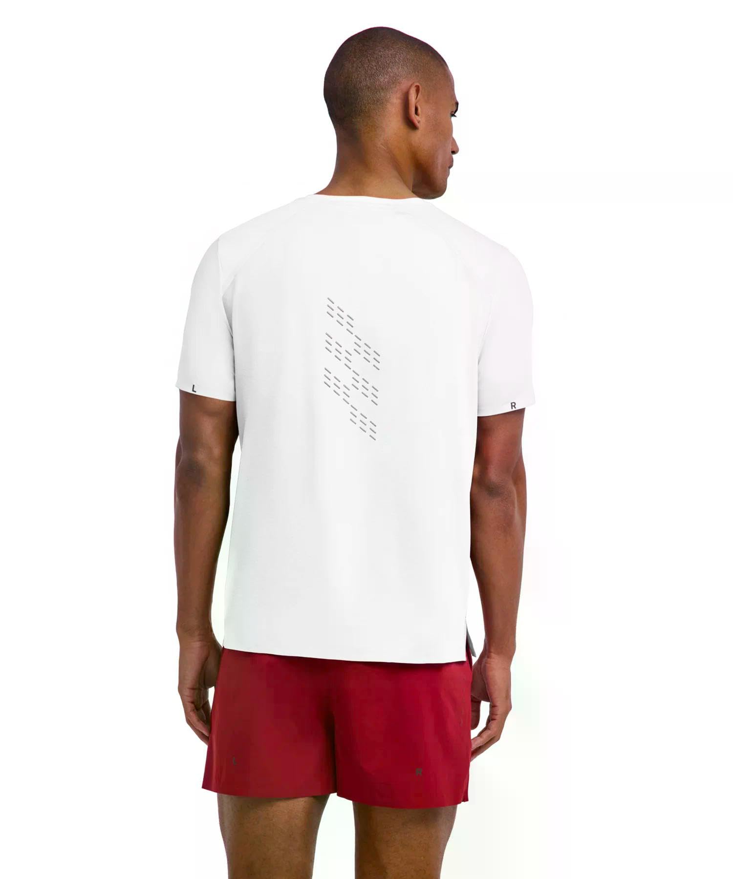 FALKE Running Tee M S/s Sh fil fonctionnel 1 pièce, T-Shirt Homme, Blanc White 2000, M
