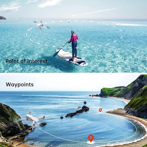 Image of JETRA GPS Drone with 4K Camera for Adults DG600C RC Quadcopter with Auto Return Follow Me, Gesture Control, Point of Interest, Waypoints, Headless Mode, 1 Batteries, Compatible with VR Glasses