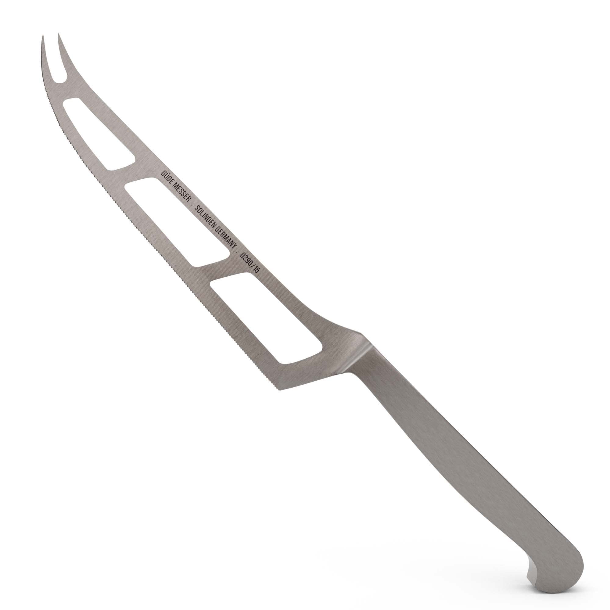 GÜDE Solingen - Weichkäsemesser Käsemesser geschmiedet, 15 cm, Ganzstahl, KAPPA, Handmade Germany, Silber