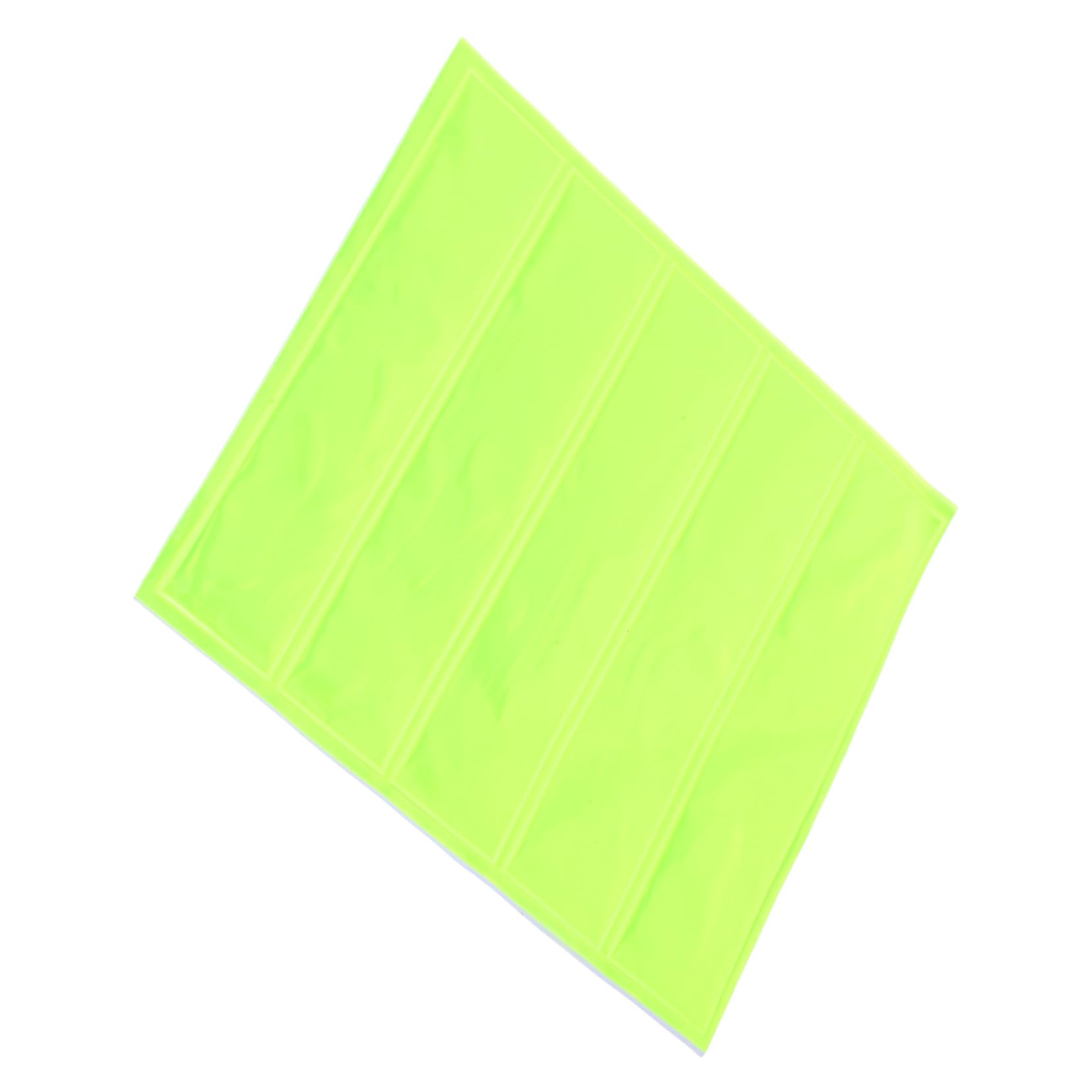 KALLORY 1 Sheet Reflective Tape Strips for Backpacks and Bicycles High Visibility Adhesive Stickers for Night Safety Removable Decals for Motorcycles and Hard Hats