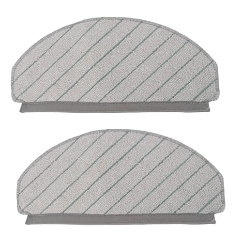 Image of HASTHIP 2Pcs Replenishment Kit, Microfiber Mop Cloths Replacement Parts for Ecovacs N20 Pro /N20 Robot Vacuum Cleaner for Hard Wood Floor Floor, Replacement Accessories Efficient Dust & Dirt Removal